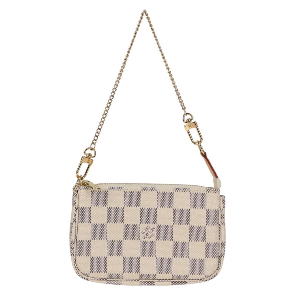 Louis Vuitton Damier Azur Mini Pochette Accessoires Pouch White